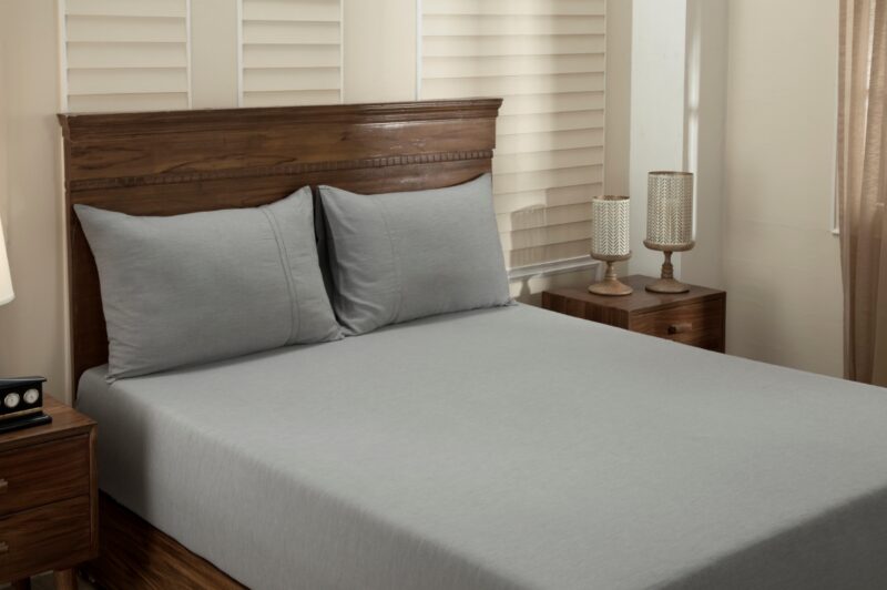 cotsmere grey marble single fitted sheet