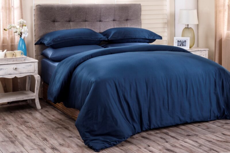 viola indigo single duvet cover + 1 pillow case