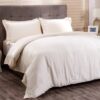 viola serena cream queen duvet cover + 2 pillow cases