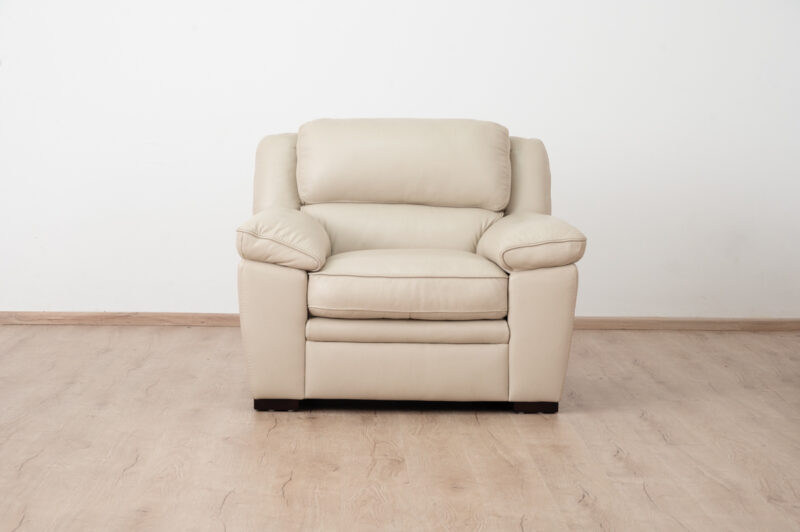 napoli single seater leather sofa