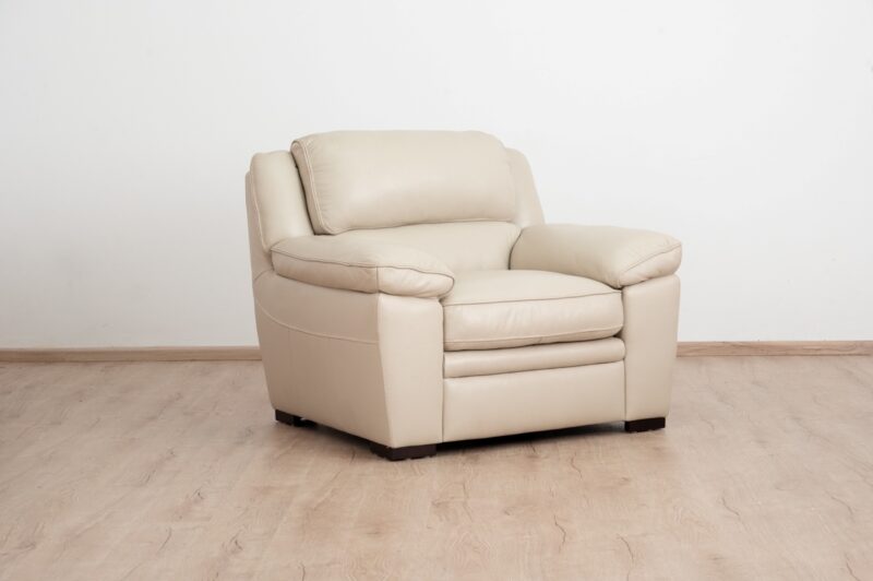 napoli single seater leather sofa