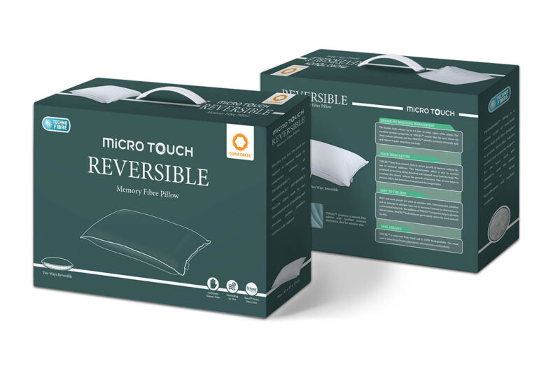 micro-touch revirsble pillow
