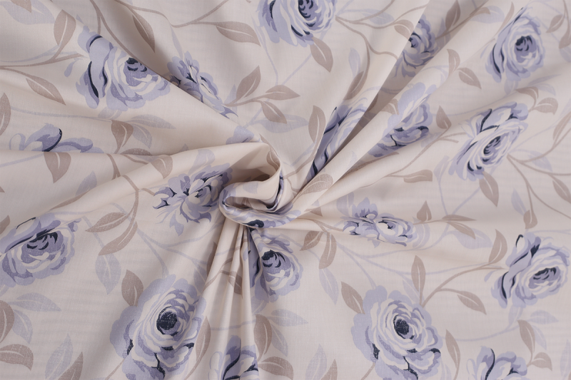 MAYROSE Blue King Flat Sheet + 2 Pillow cases
