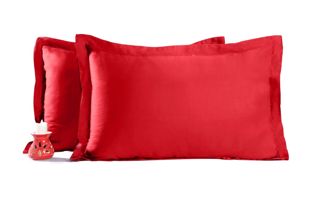 VIOLA LACQUER RED PILLOW CASES 1 viola lacquer red pillow cases