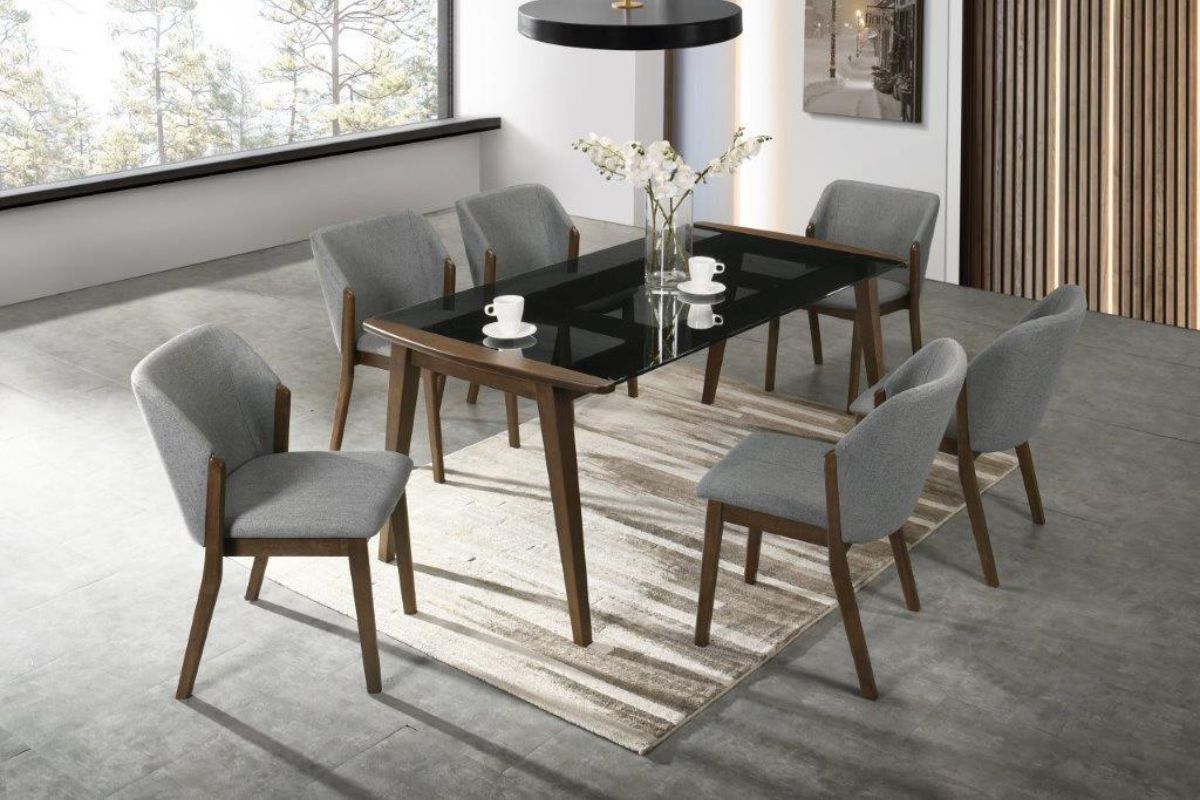ARLENE Dining Table + 6 Chairs 1 arlene dining table + 6 chairs