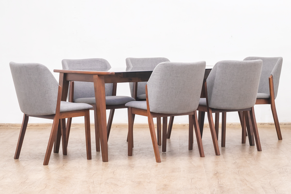 ARLENE Dining Table + 6 Chairs 2 arlene dining table + 6 chairs