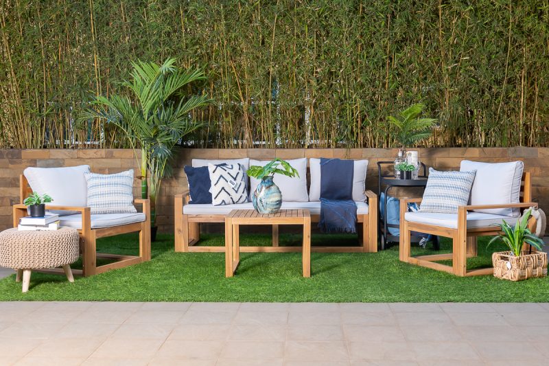 texas 5 seater outdoor sofa (3+1+1) + coffee table (copy)
