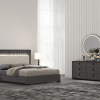 atlanta king package with led lighting - king bed + 2 nightstands + dresser mirror