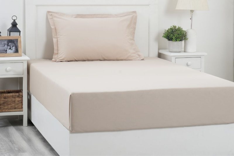 eden sand dune single fitted sheet