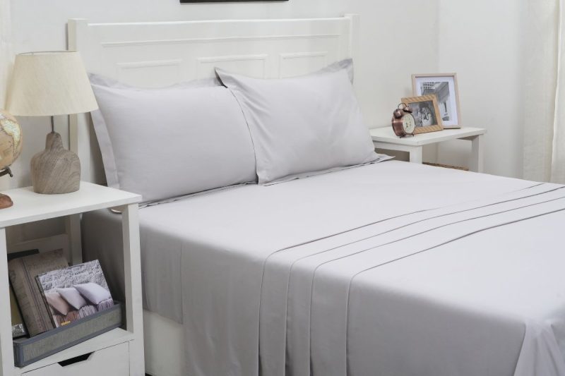 eden alloy king flat sheet + fitted sheet + 2 pillow cases