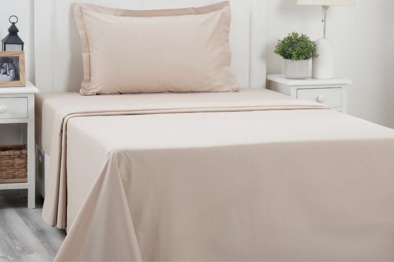 eden white single flat sheet + 1 pillow case (copy)