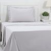 eden alloy single flat sheet + fitted sheet + 1 pillow case