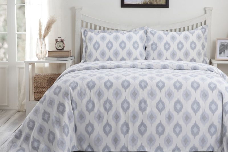lucasta blue king duvet cover + 2 pillow cases
