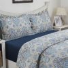 lawn re-run blue king duvet cover + 2 pillow cases