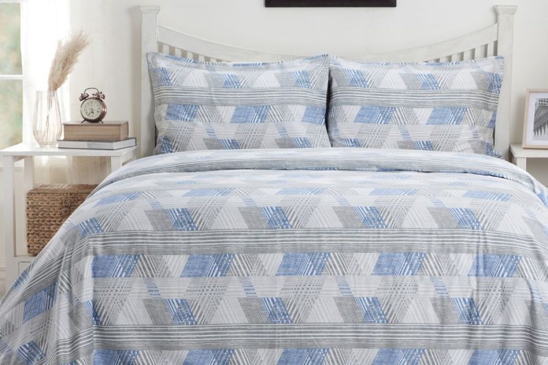 maximus blue king duvet cover + 2 pillow cases
