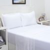 viola white king flat sheet + 2 pillow cases