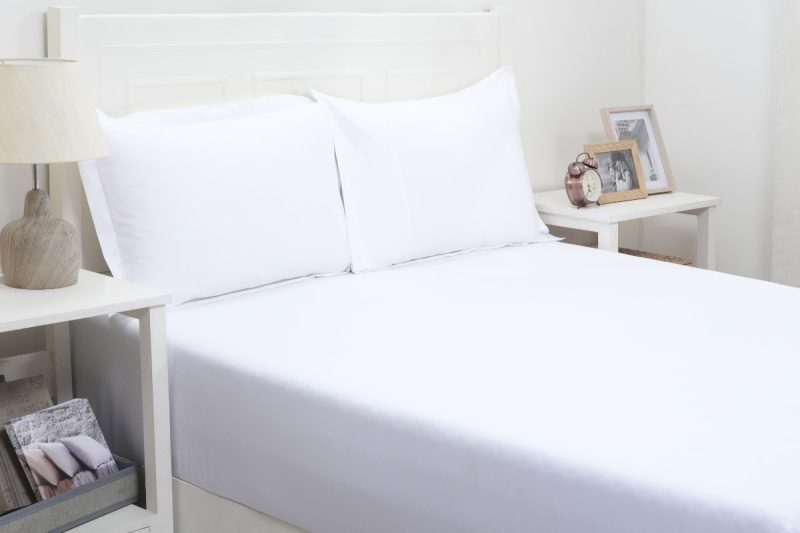 viola white king fitted sheet