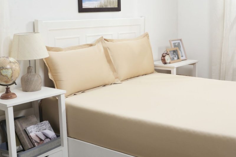 viola marzipan king fitted sheet