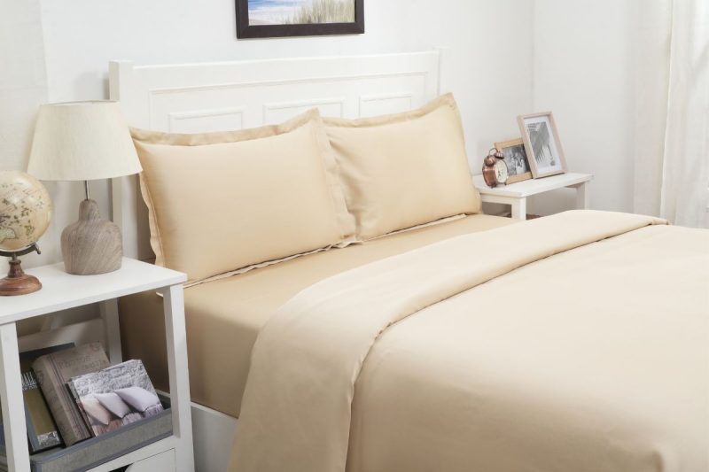 viola marzipan king duvet cover + 2 pillow cases
