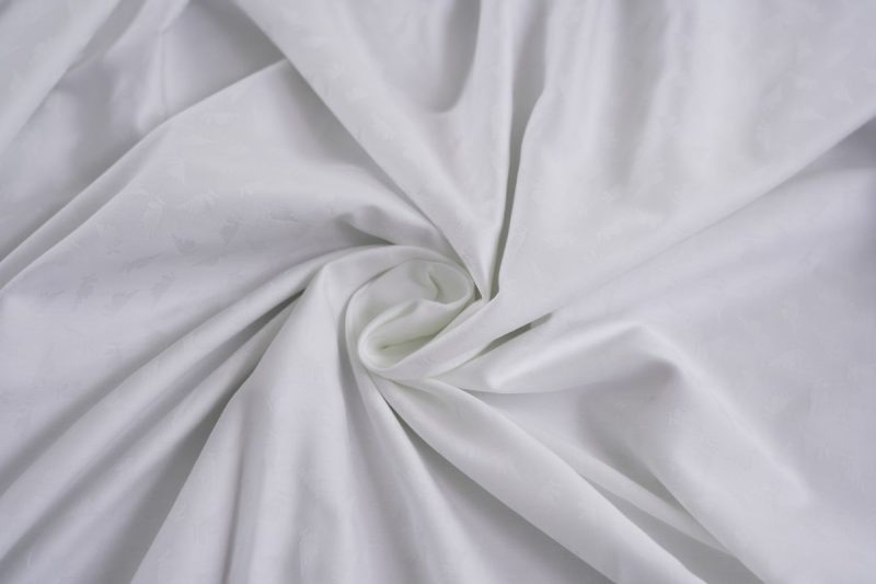 maspar leaf white king flat sheet + 2 pillow cases