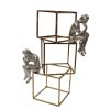 home decor - ac-al-910 - 2 man 3 cube sculpture