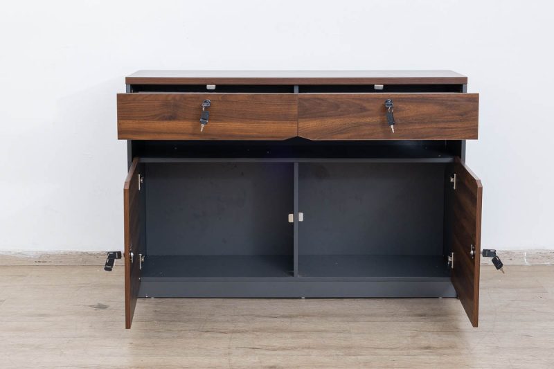 l5-b1212- low level credenza bookcase.