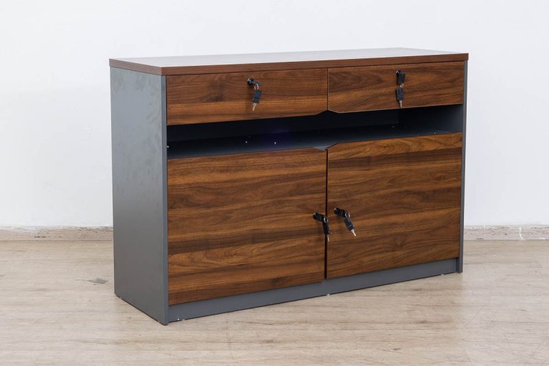 l5-b1212- low level credenza bookcase.