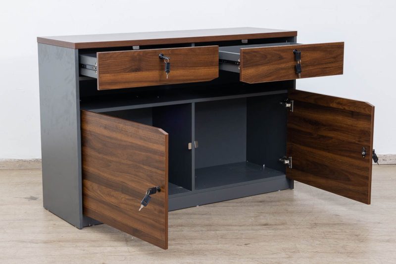 l5-b1212- low level credenza bookcase.