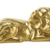 home decor -57070- gold dog sculpture