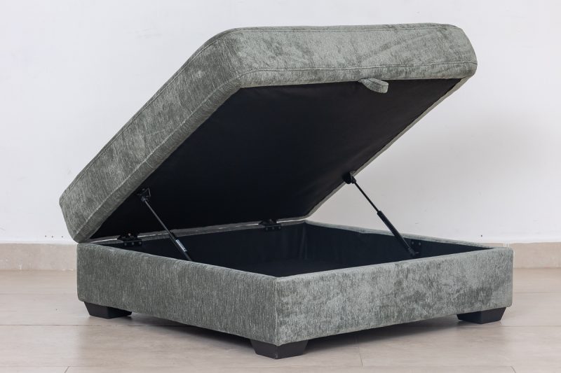 kelton fabric corner sofa + ottoman