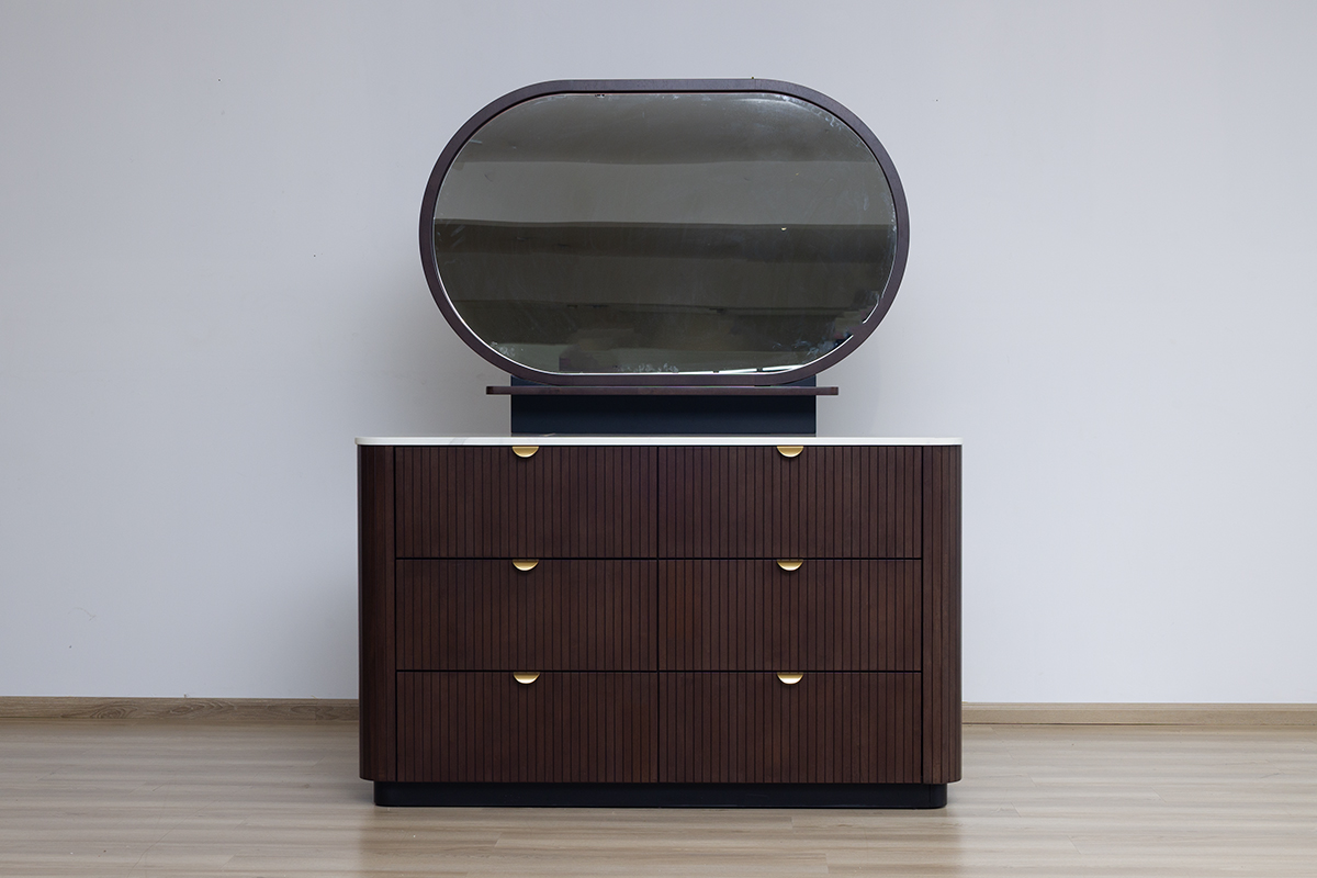 TOSSA Dresser Mirror 2 tossa king package – king bed + 2 nightstands + dresser mirror