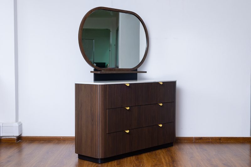 tosca king package – king bed + 2 nightstands + dresser mirror