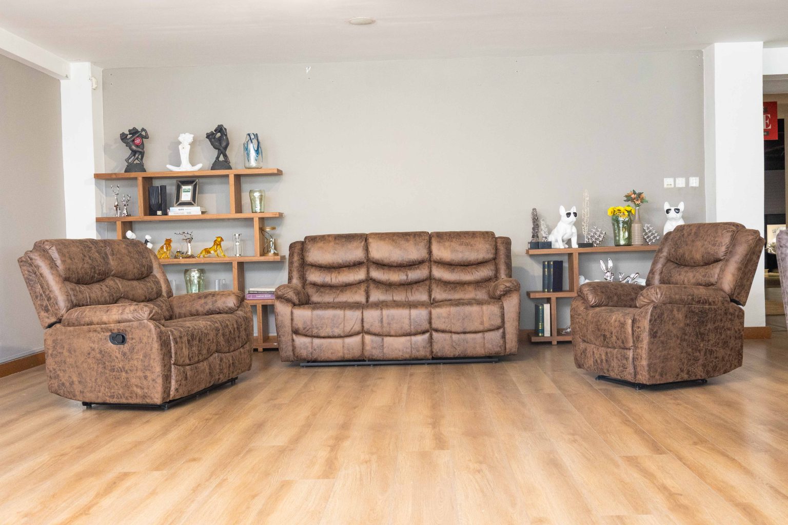 DENVER 6 Seater Fabric Recliner Sofa (3+2+1) 15 DENVER 6 Seater Fabric Recliner Sofa (3+2+1) - Image 8