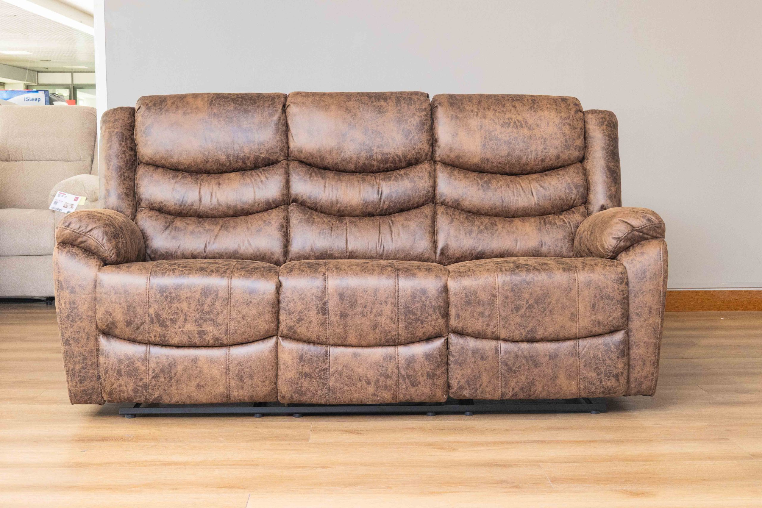 DENVER 6 Seater Fabric Recliner Sofa (3+2+1) - Image 4