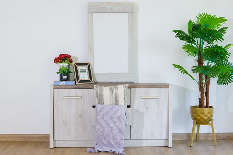 french king package – king bed + 1 nightstand + dresser mirror