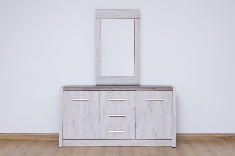 french king package – king bed + 1 nightstand + dresser mirror