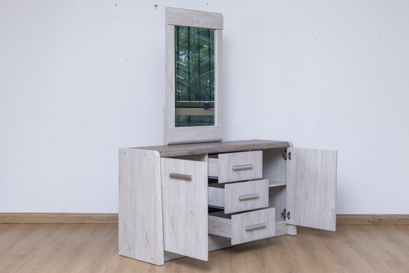 french king package – king bed + 1 nightstand + dresser mirror