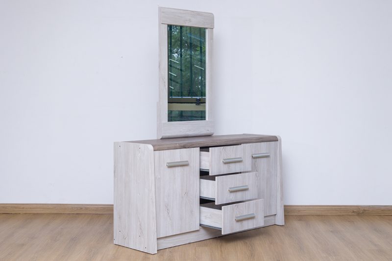 french king package – king bed + 1 nightstand + dresser mirror