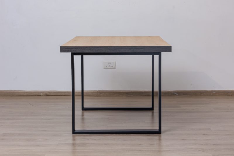 harper dining table + 6 belfast chairs