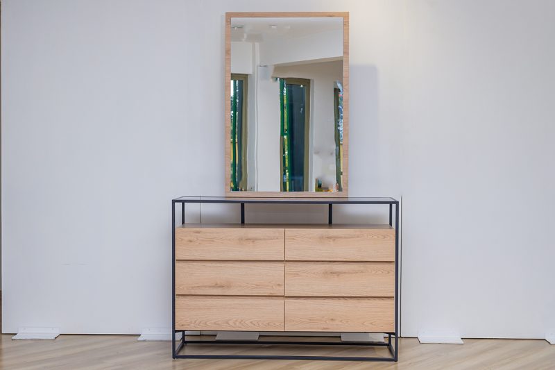 FINLEY Dresser Mirror 14 finley king package - king bed + 2 nightstands + dresser mirror