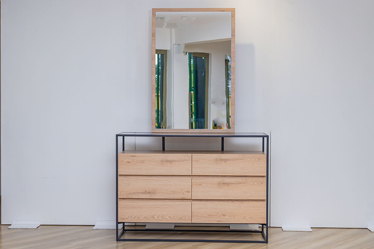 FINLEY Dresser Mirror 2 finley king package - king bed + 2 nightstands + dresser mirror
