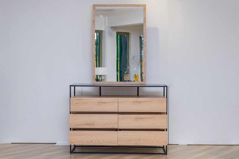 FINLEY Dresser Mirror 15 finley king package - king bed + 2 nightstands + dresser mirror