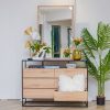 finley king package - king bed + 2 nightstands + dresser mirror