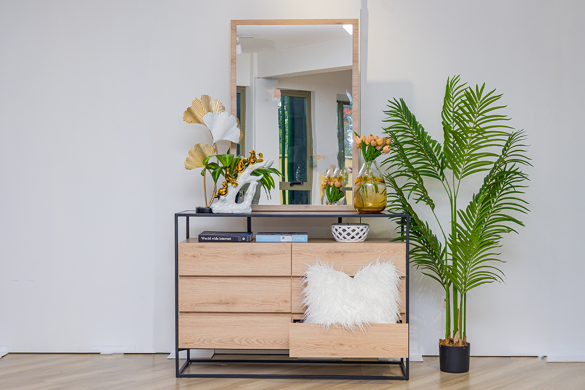 FINLEY Dresser Mirror 1 finley king package - king bed + 2 nightstands + dresser mirror