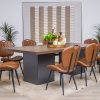 sydney dining table + 8 metz chairs