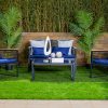 ramee 4 seater outdoor sofa (2+1+1) + coffee table