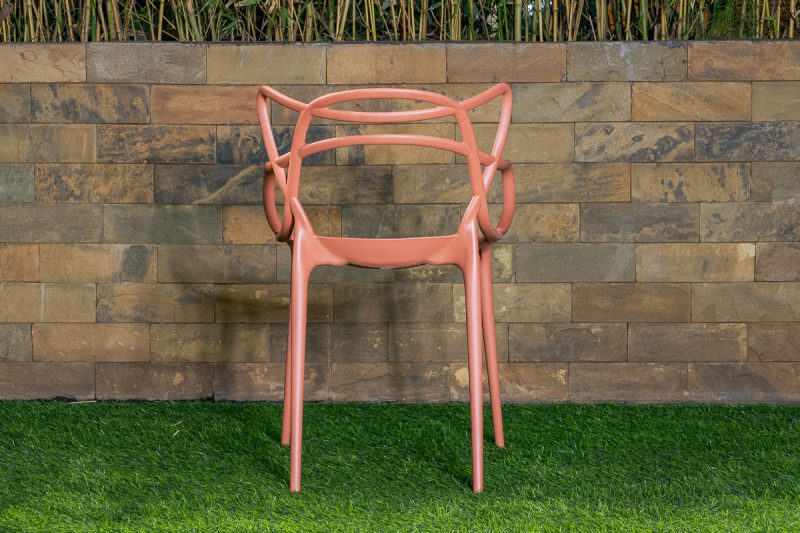 kartel orange arm chair