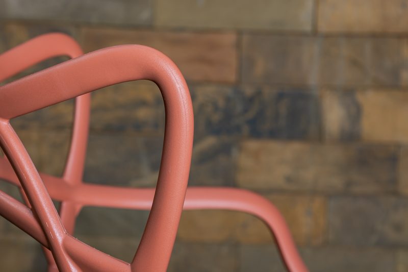 kartel orange arm chair