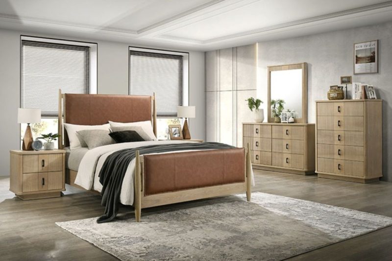 lyndale king bed + 2 nightstands