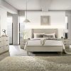 santino king package - king bed + 2 nightstands + dresser mirror + chest of drawers